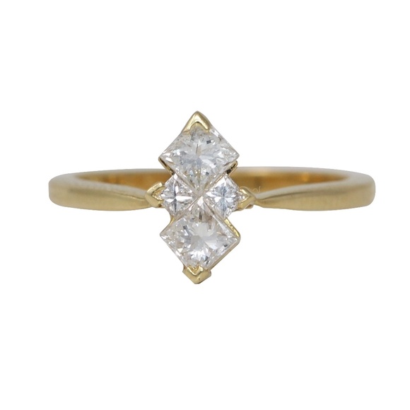 Gold Princess 4 Diamond Ring 0.42 Ct C31000077
